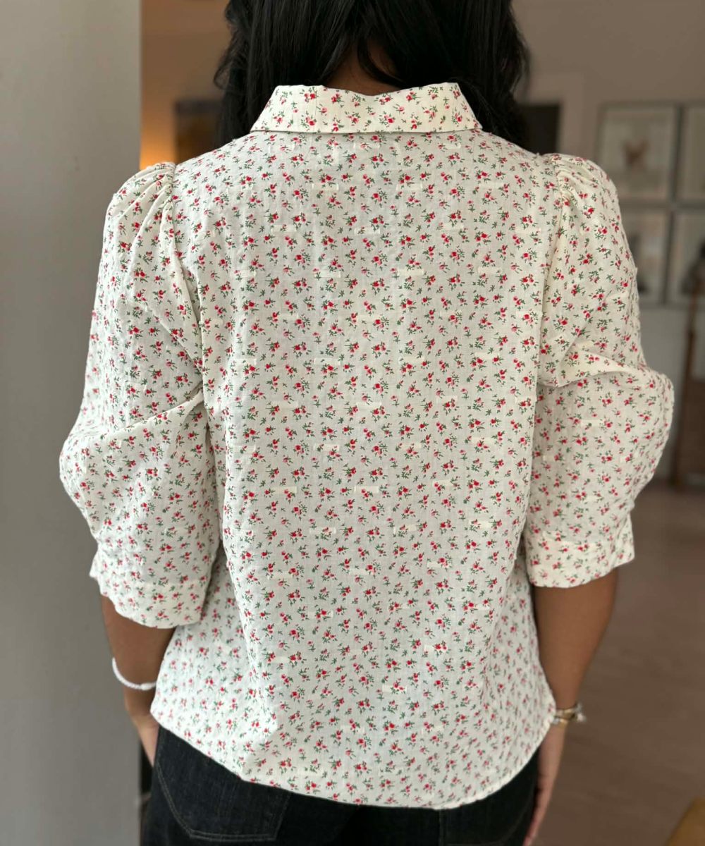 Lollys Laundry Bono Bluse Flower Red - Bilde 2