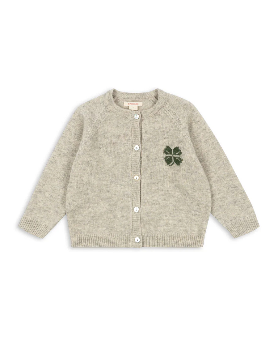Konges Sløjd Billi Knit Cardigan Offwhite Melange Kløver - Bilde 3