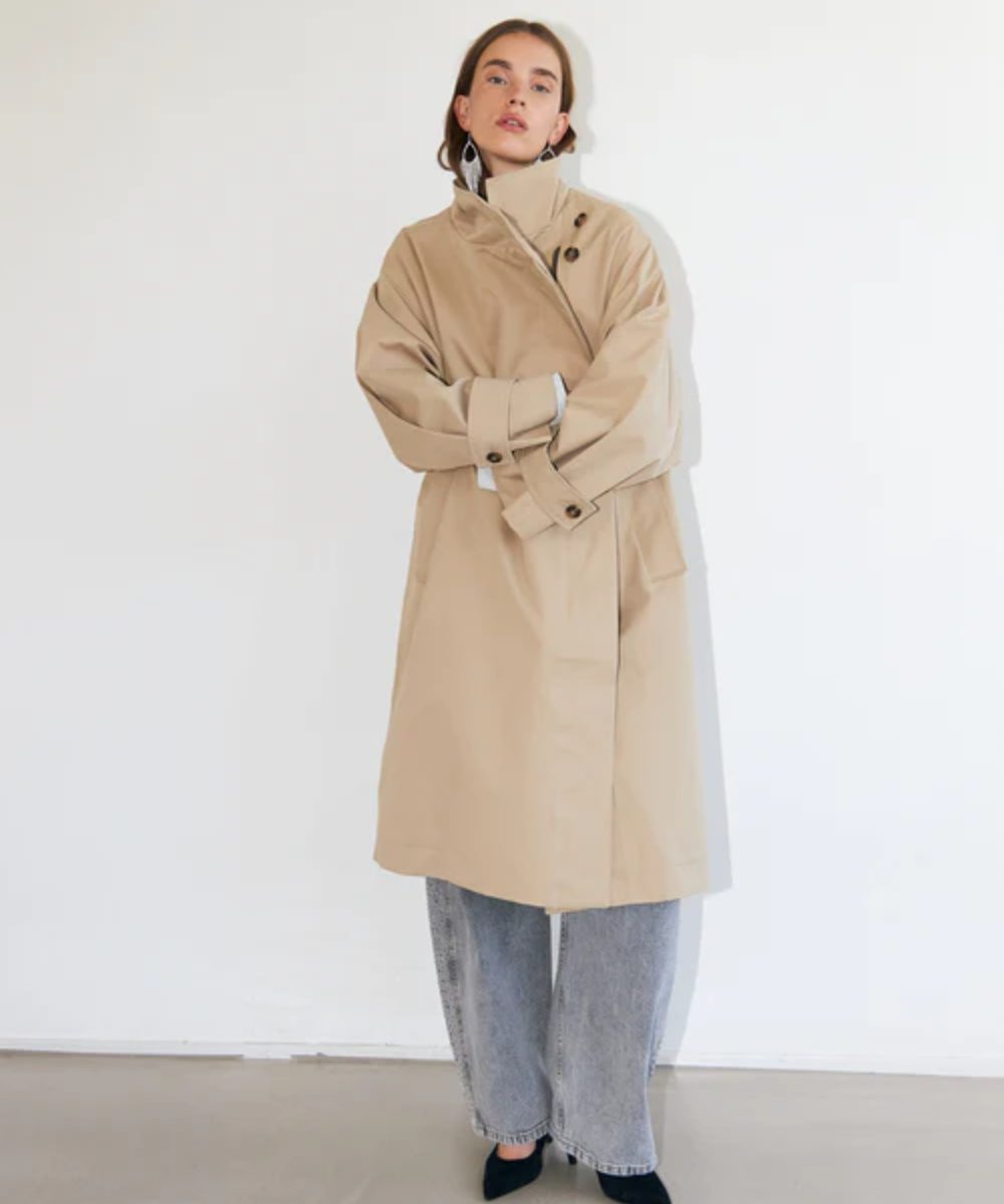 Lollys Laundry Russi Long Kåpe Beige - Bilde 4