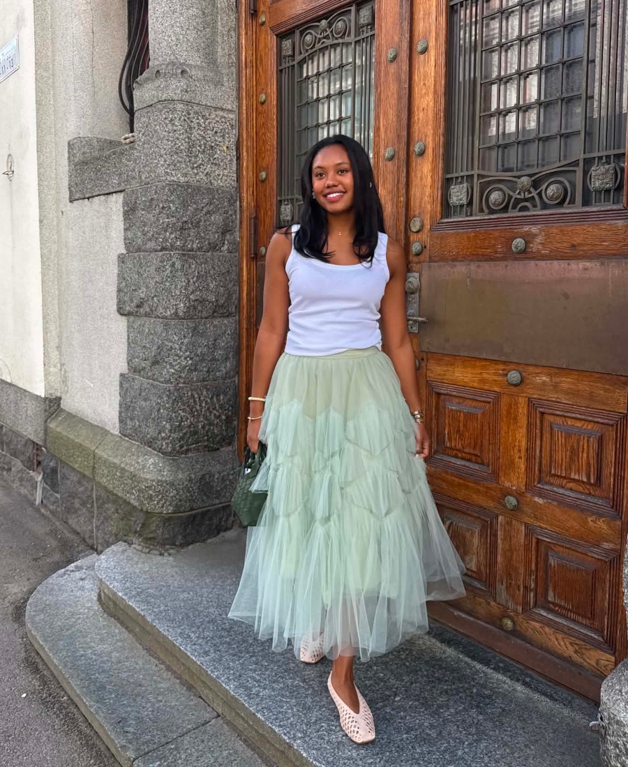 Essentiel Antwerp Jacie Tyllskjørt Mintgrønn
