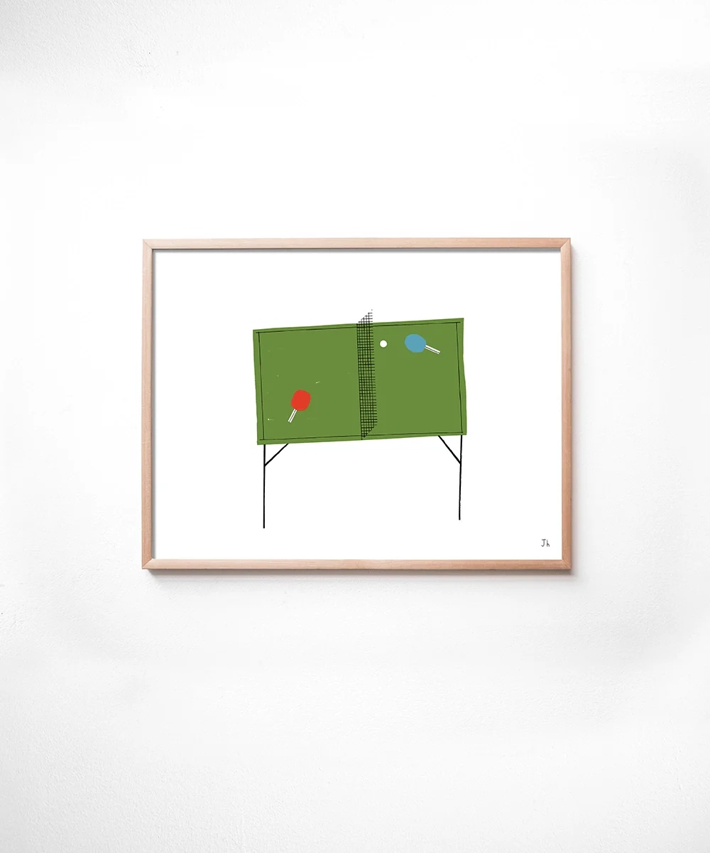 Fine Little Day Ping Pong Plakat 40x30