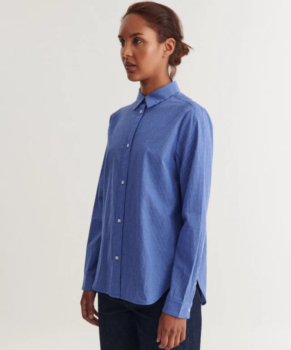 basic apparel Chane Skjorte Blå - Bilde 2