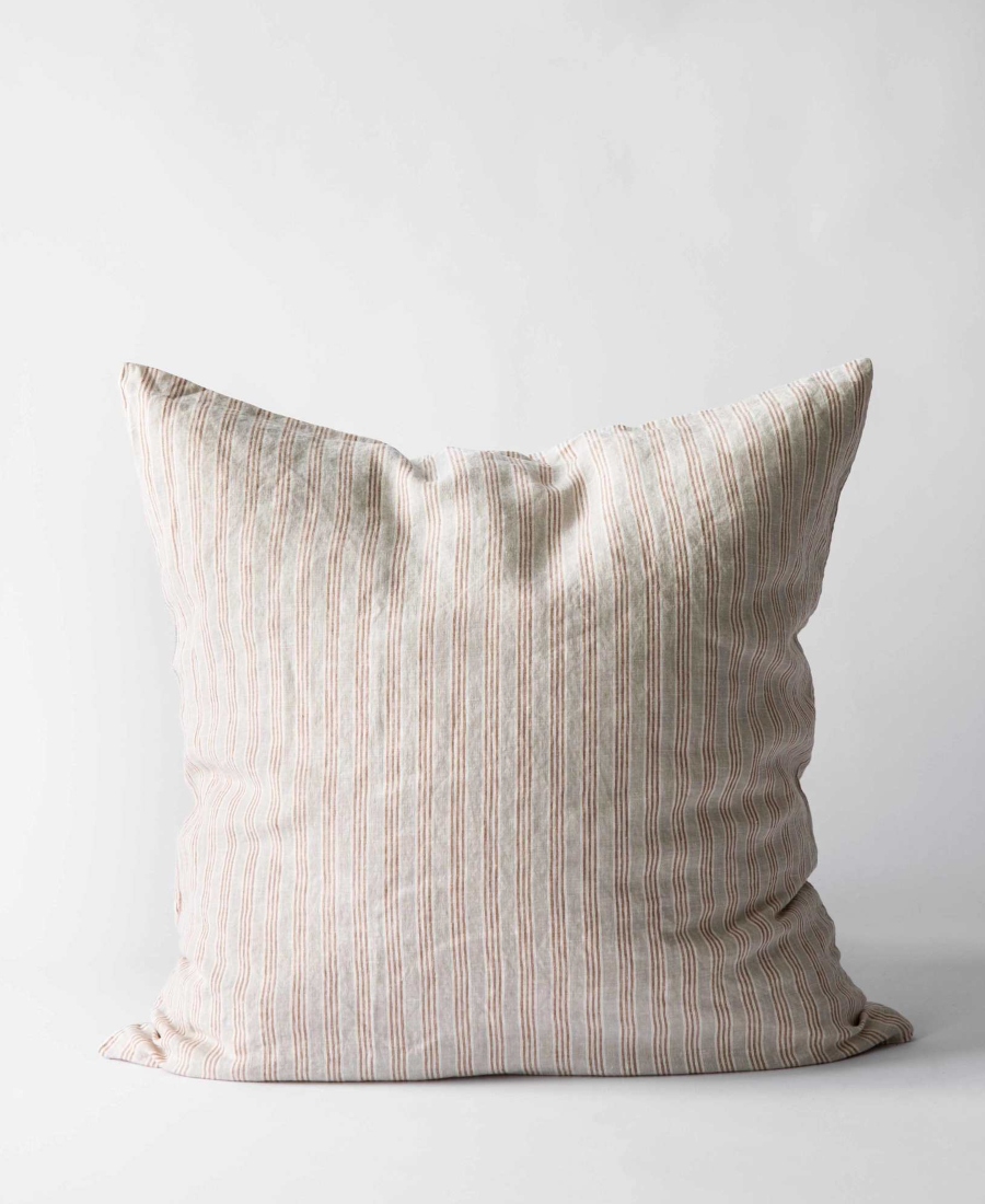 Tell Me More Putetrekk Lin Hazelnut Stripe 65x65