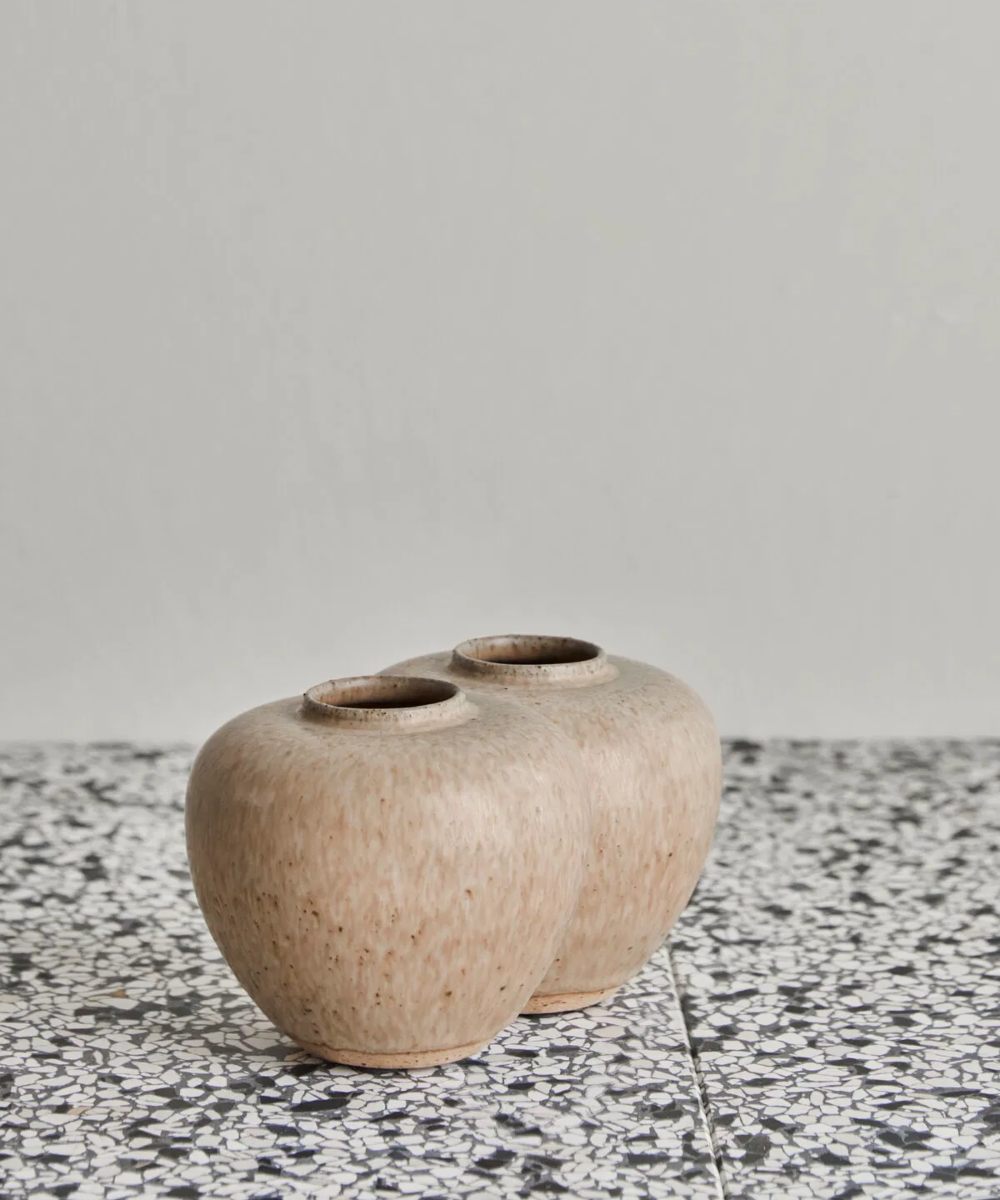 House Doctor Tino Vase Beige