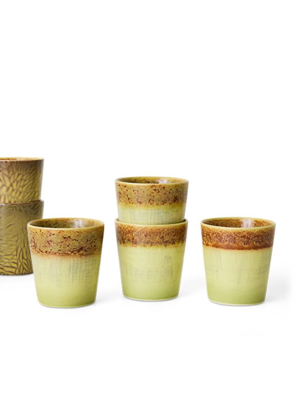 HK Living 70s ceramics Van Gogh Kopp Sunflowers