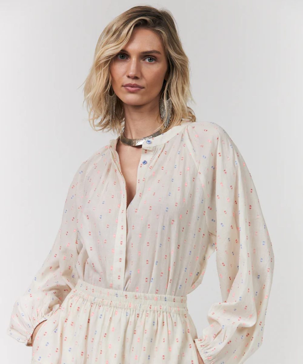 Lollys Laundry Hailey Bluse LS Krem - Bilde 2
