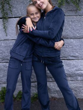 Vilje & Ve Hermine Velour Bukse Midnight Navy