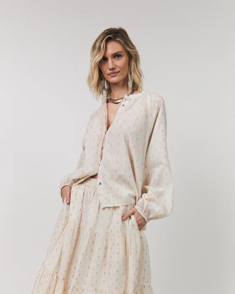 Lollys Laundry Hailey Bluse LS Krem