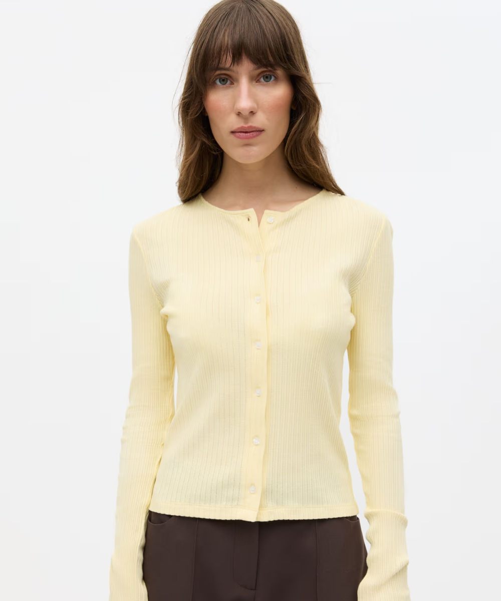 envii Envolvi LS Cardigan Double Cream