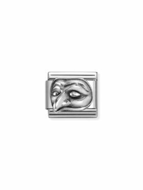 NOMINATION Symbol Links Maske Sølv
