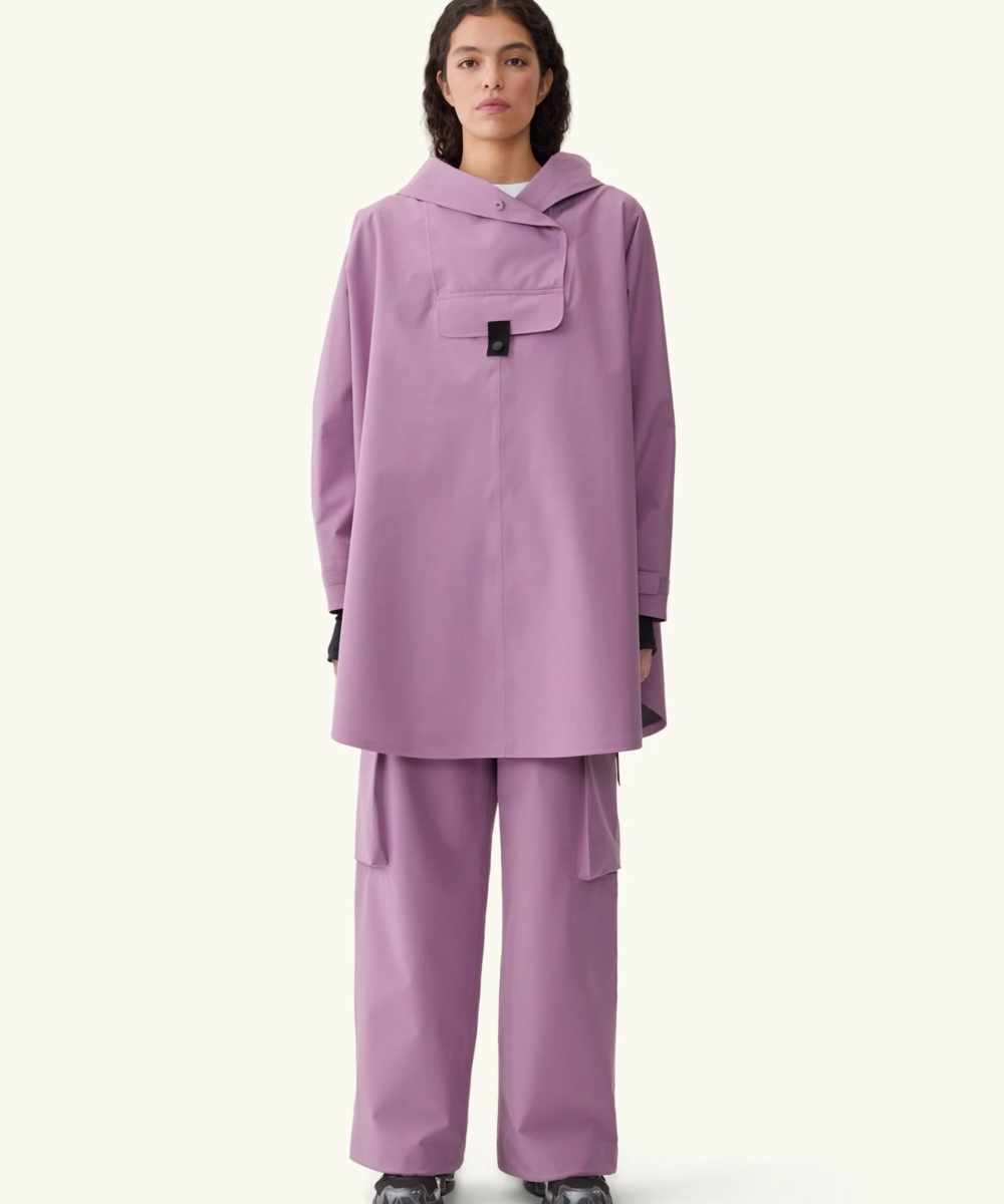 BLÆST Bergen Poncho Mossy Violet