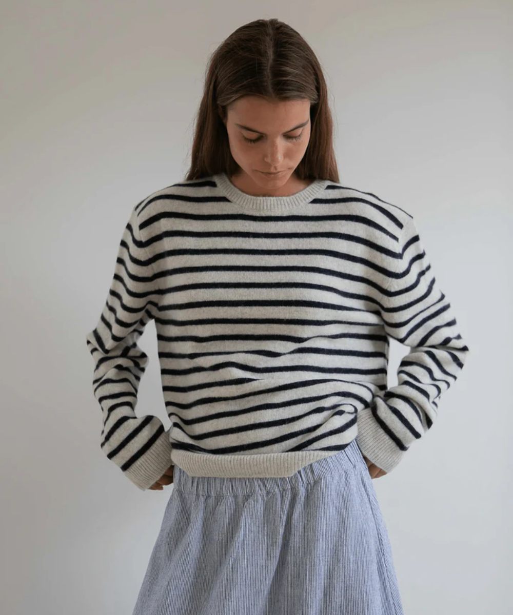 Studio Feder Charlie Knit Genser Sailor Creme