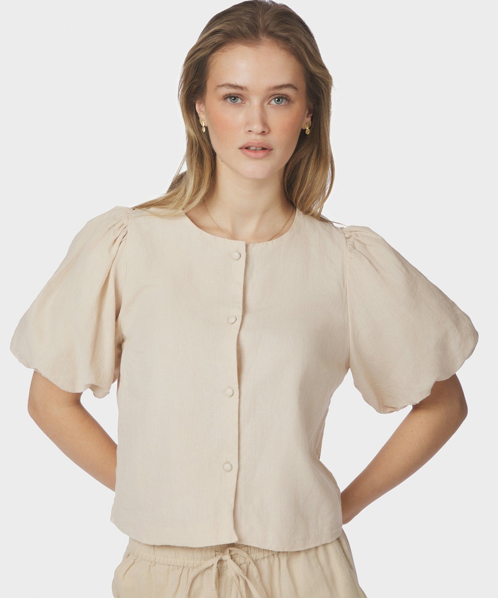 Moisa Linen Bluse Sand