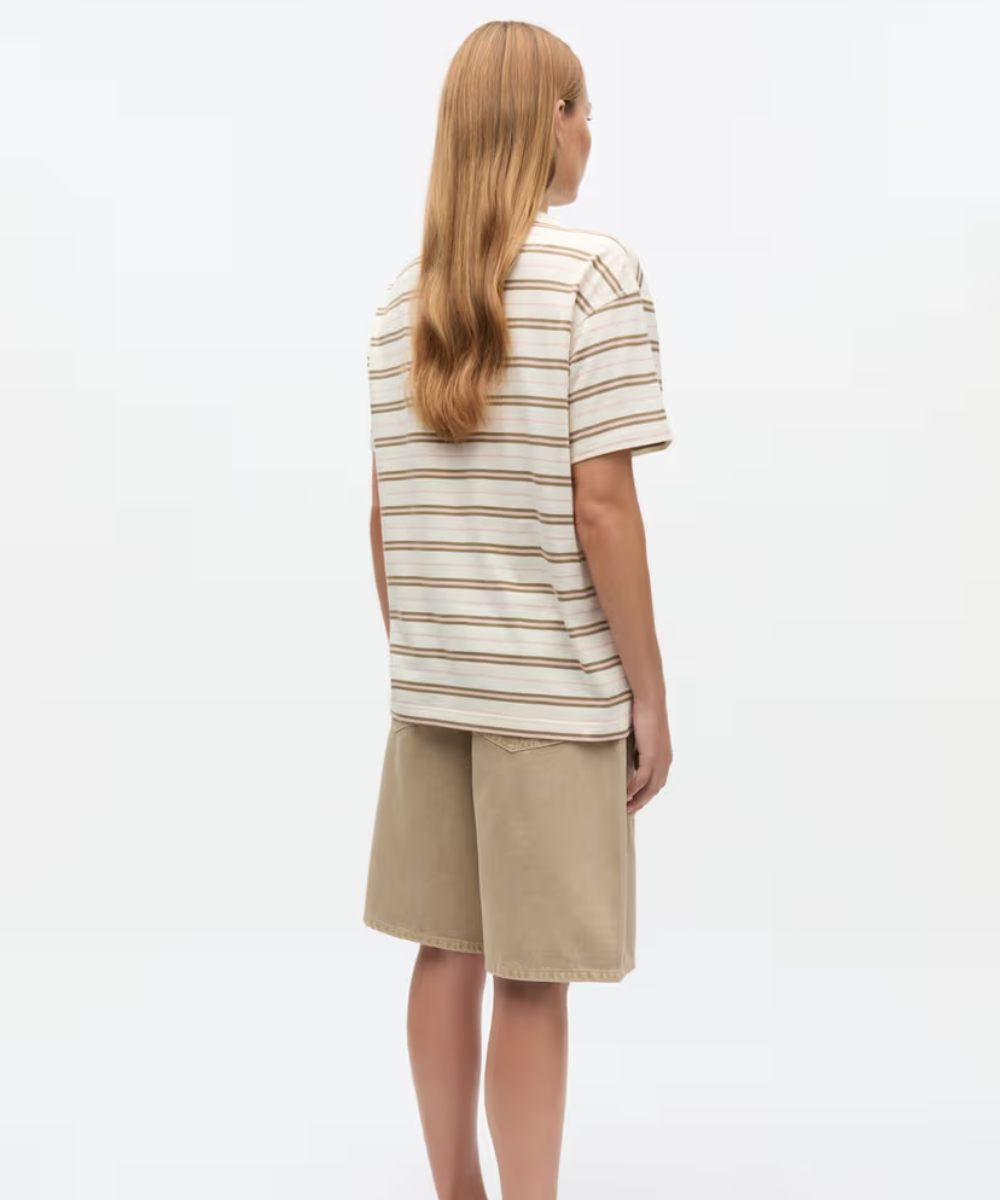 envii Enkulla SS Stripe T-skjorte Cream Stripe - Bilde 2