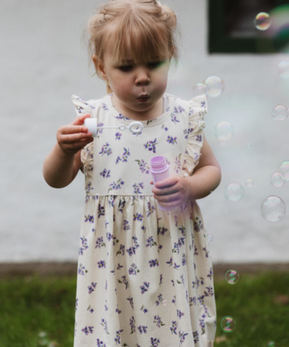 Petit Piao Star SL Kjole Eggnog Viola