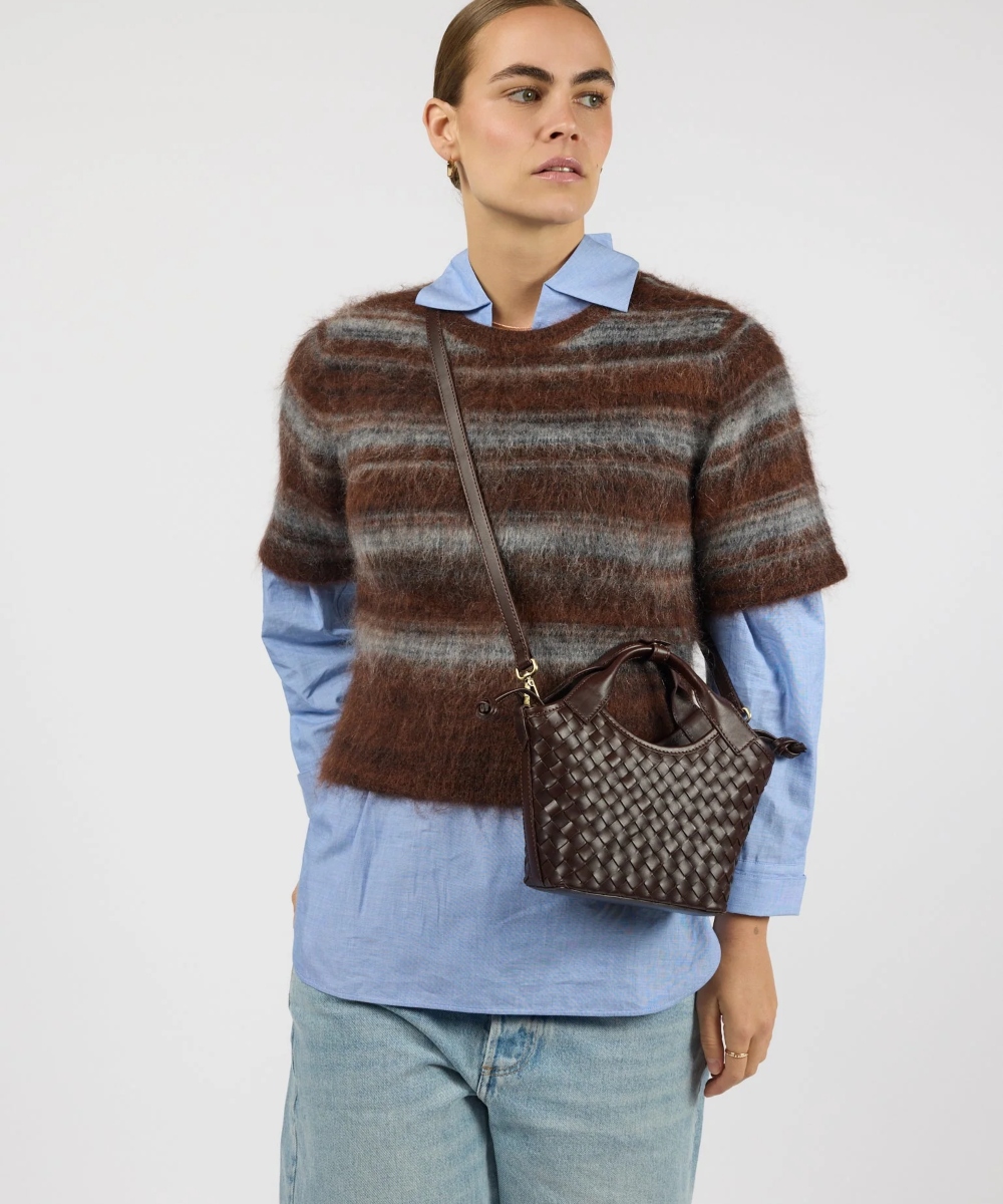 O My Bag Mara Mini Veske Chocolate Wowen Classic Leather