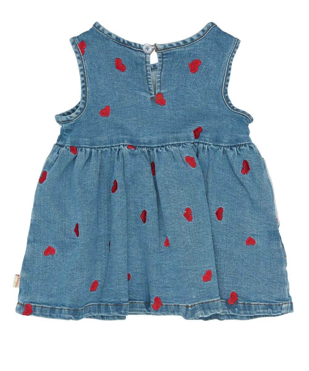 Petit Piao Eva SL Kjole Light Blue Denim - Bilde 2