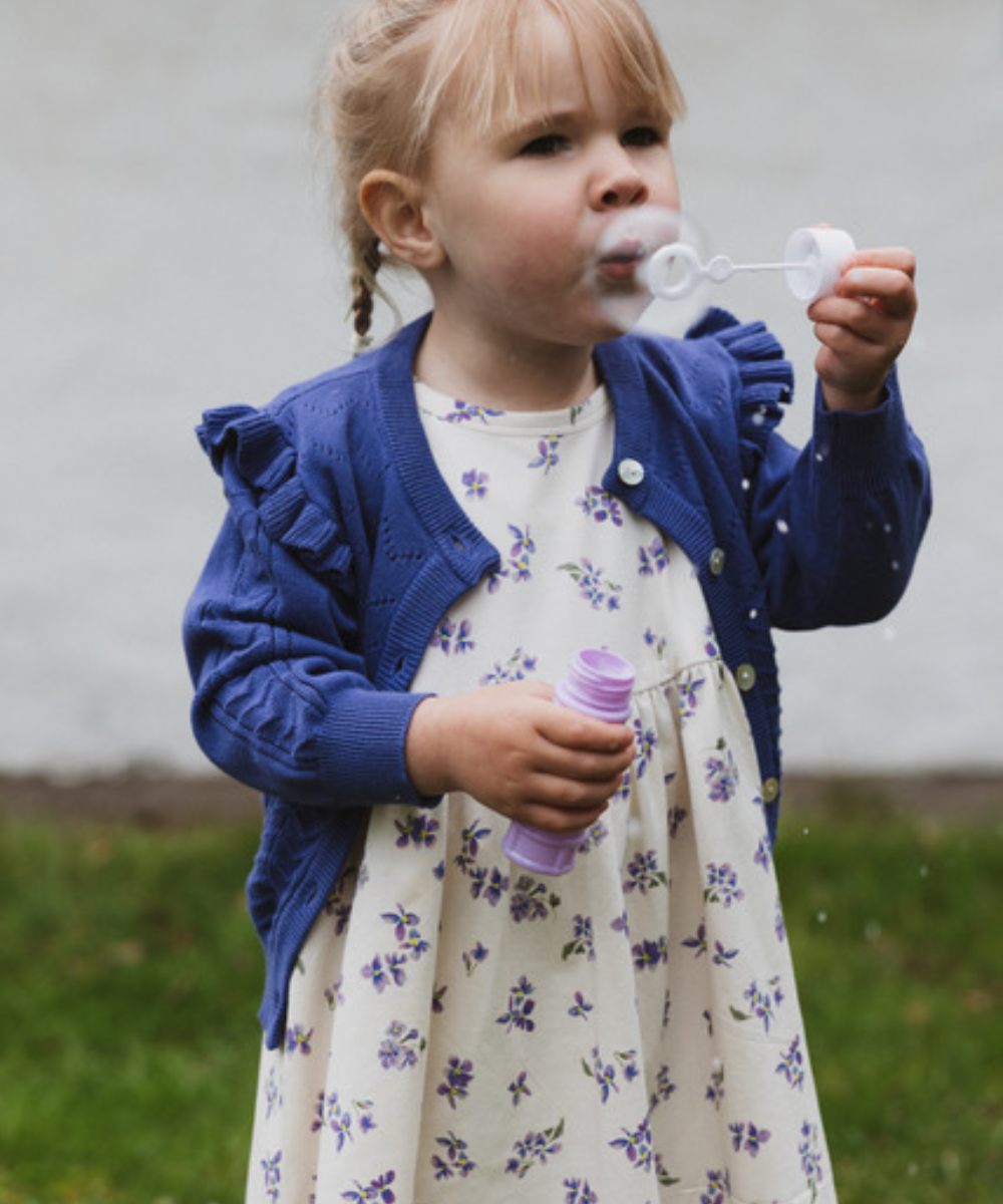 Petit Piao Star SL Kjole Eggnog Viola - Bilde 2