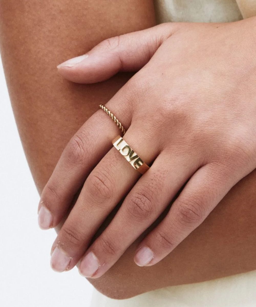 Edblad Love Signet Ring Gull