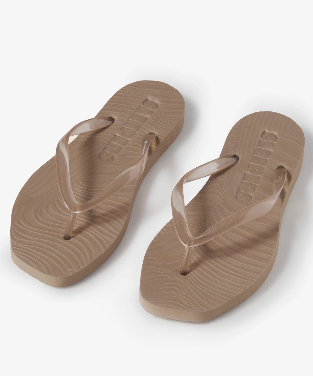 Sleepers Tapered Slippers Sand Trans