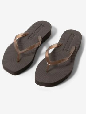 Sleepers Tapered Platform Slippers Trans Brown