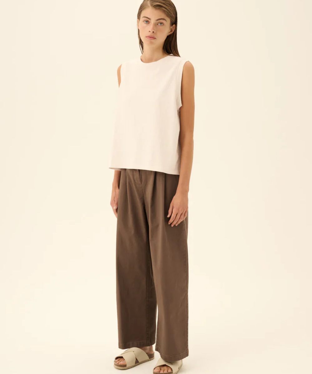 Rue de Tokyo Prudie Twill Bukse Malt Brown