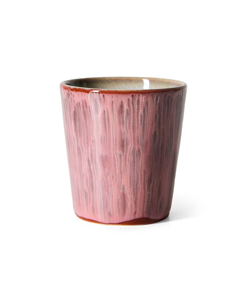 HK Living 70S Ceramics Coffee Mug Rhubarb