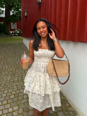 BY IDA Agathe Tubekjole Broderi Gul Onesize