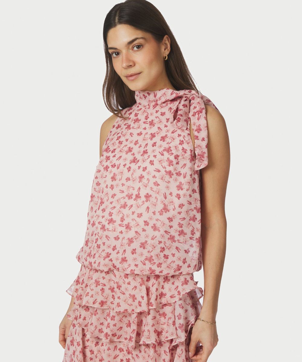 Neo Noir Veda Flower Topp Dusty Rose