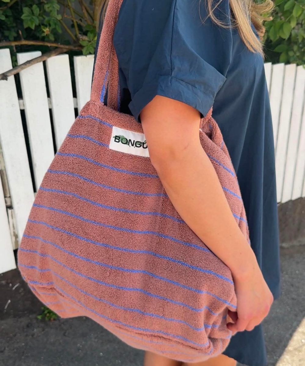 BONGUSTA Naram Weekend Bag Camel & Ultramarine