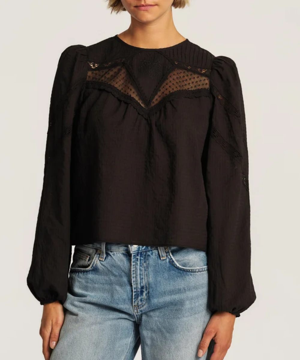 by TiMo Bohemian Blouse Sort