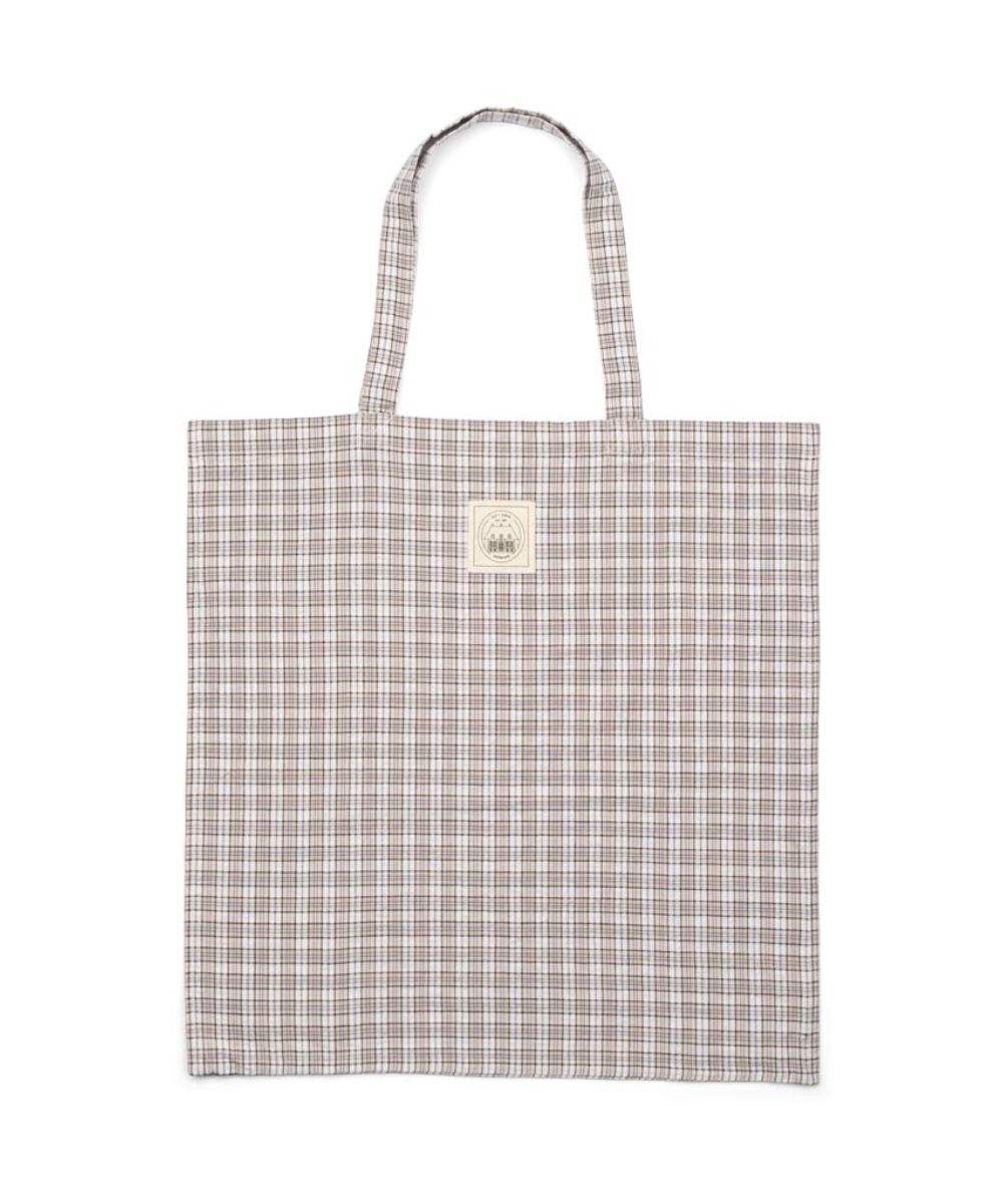 GAI + LISVA Totebag Checkered Fabric Ecru