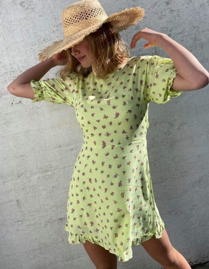 Faithfull Florence Minikjole Lime