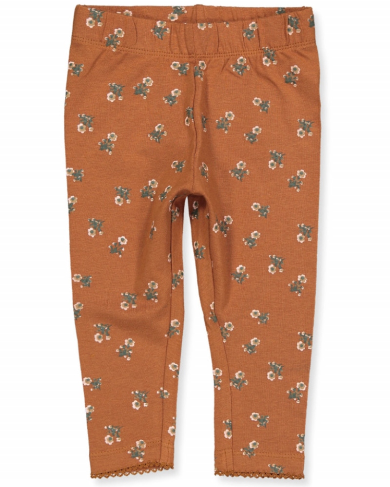 Bruuns Bazaar Luna Sofia Leggings Brun Blomstret