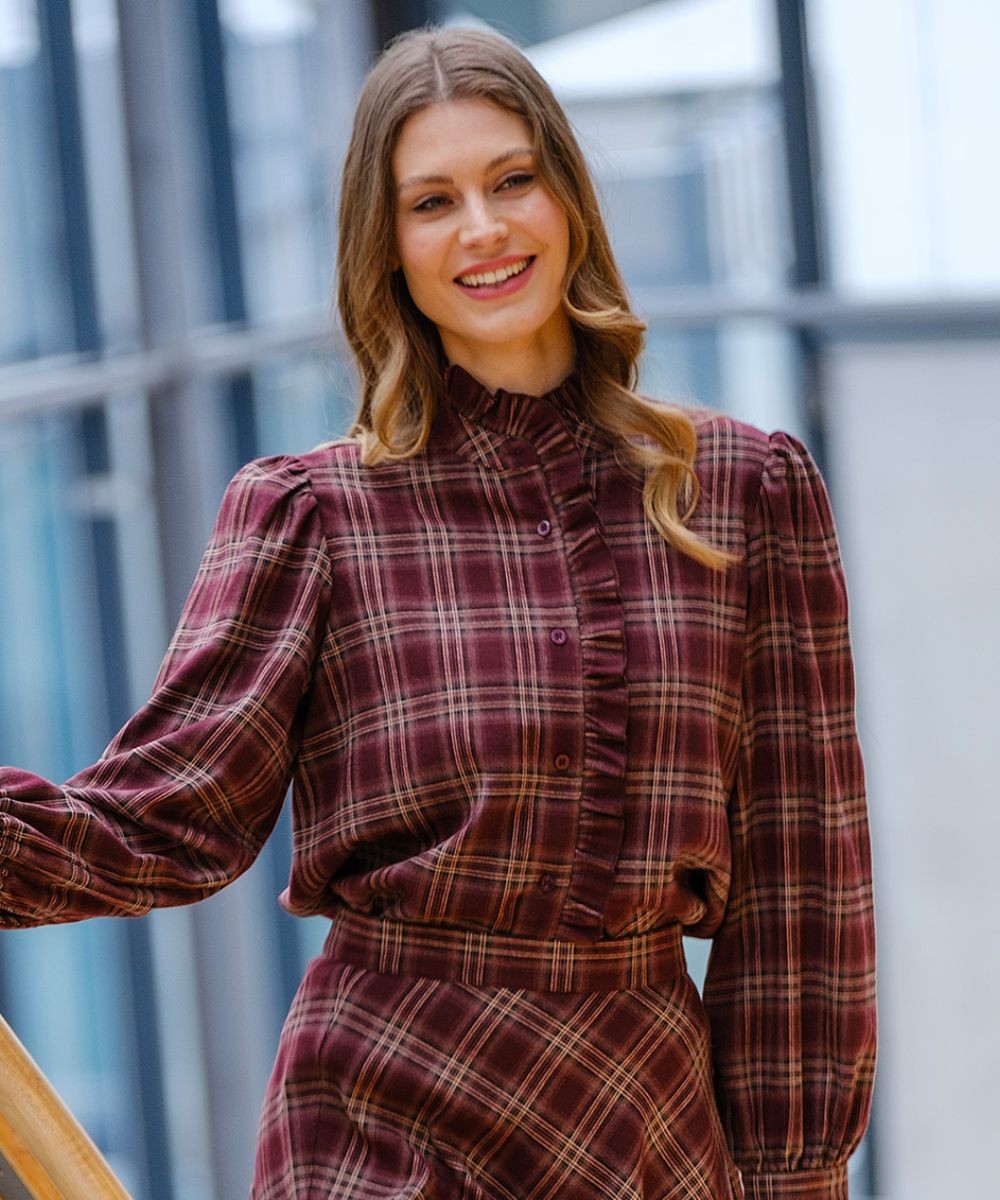Ane Mone Charlotte Bluse Wine