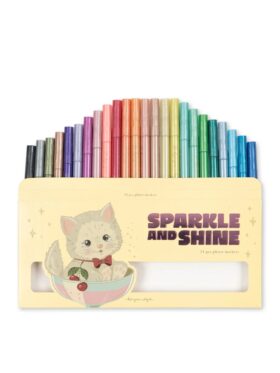 Konges Sløjd Glitter Markers 24pcs Cat