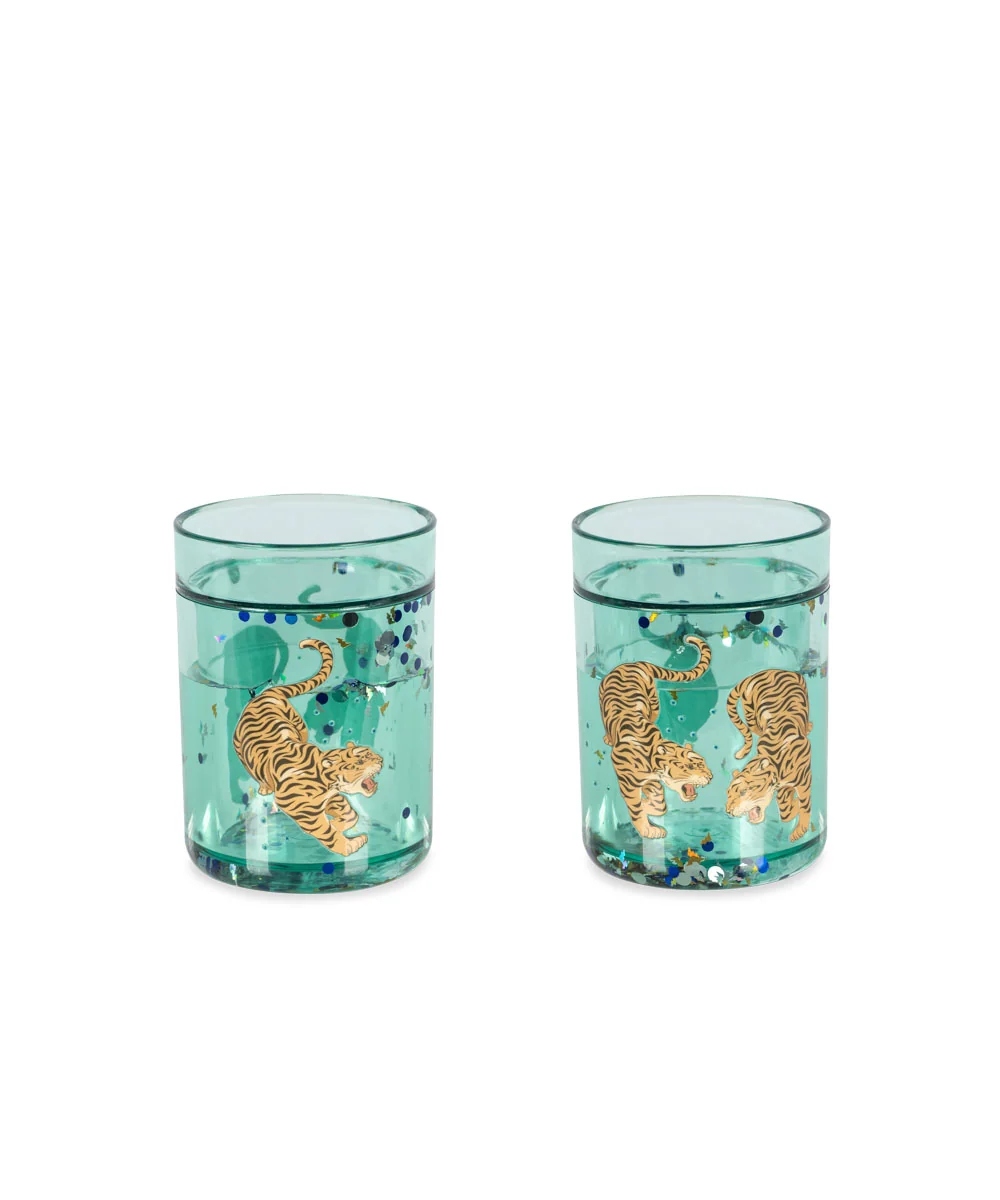 Konges Sløjd 2 pack Glitter Cups Tiger Ruggito