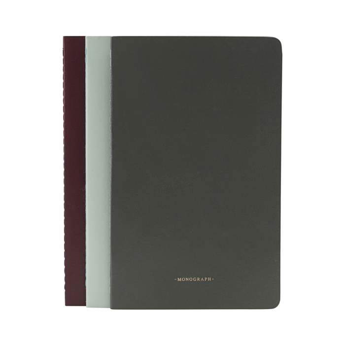 House Doctor Notebook green/grey/bordeaux 13x21cm