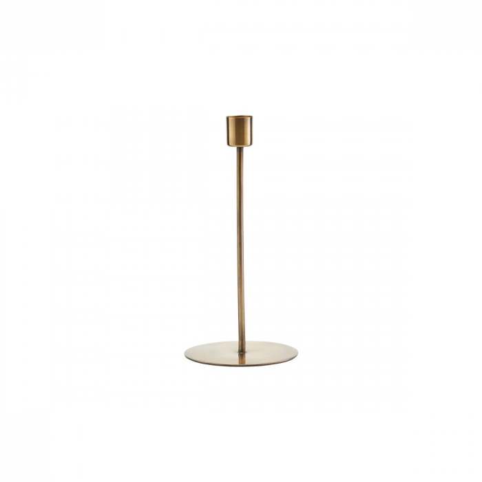 House Doctor Candle stand, Anit, Antique brass finish