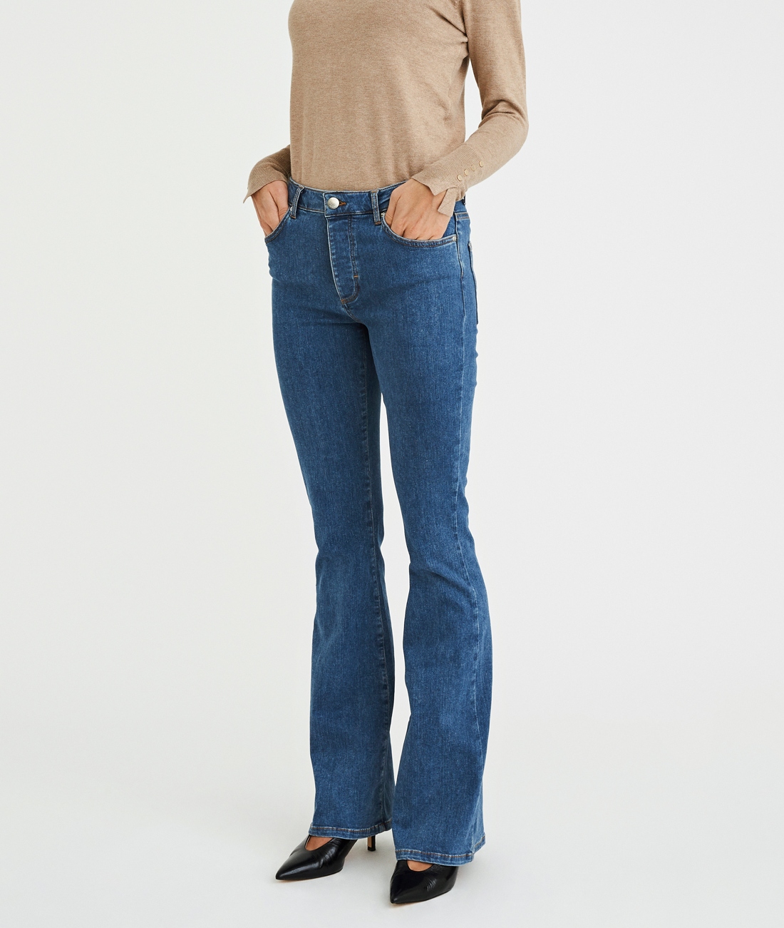 FIVEUNITS Naomi Mid Blue Jeans