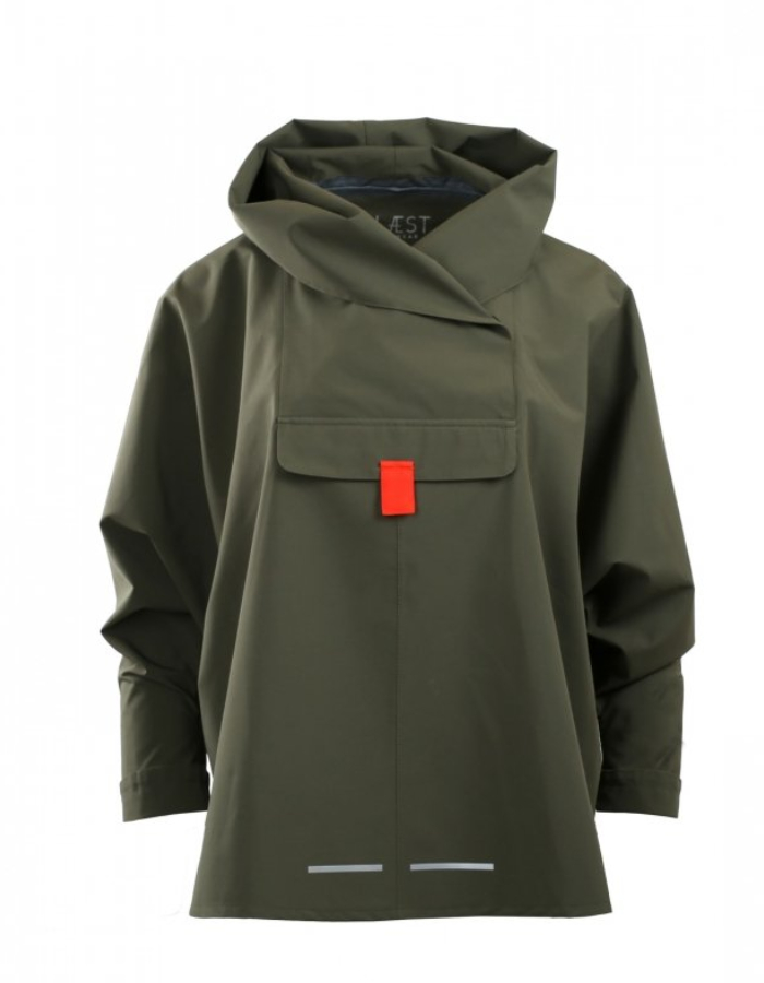 BLÆST Bergen Mini Poncho Dark Olive