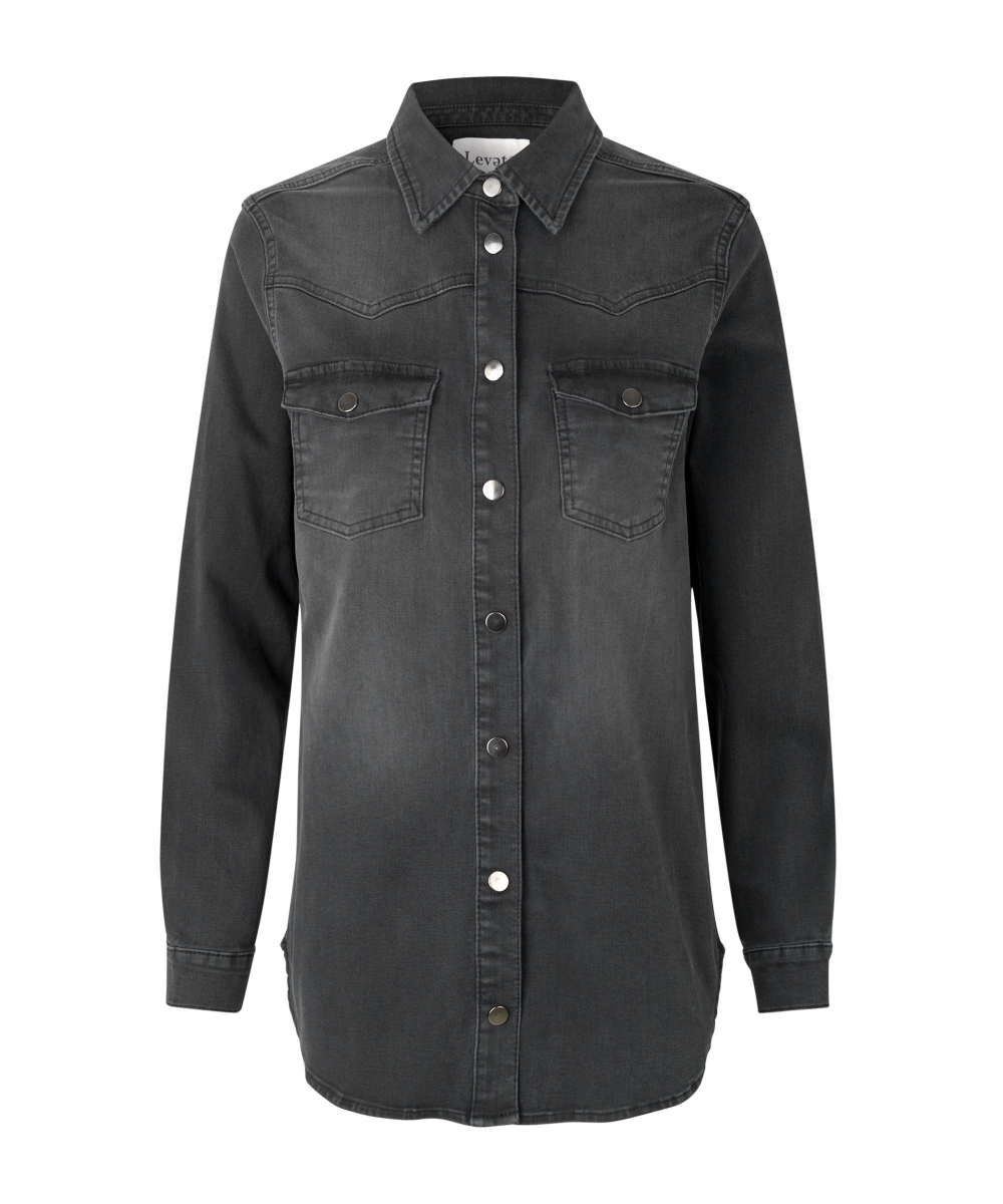 Levete Room Kyla Skjorte Grå Denim
