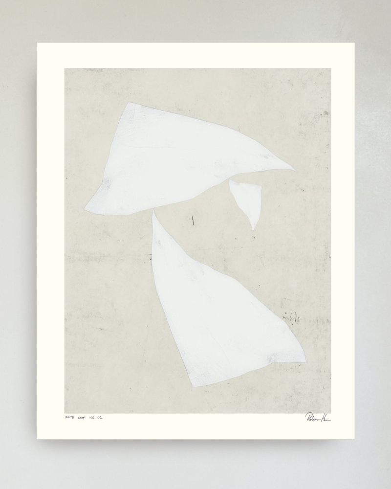 Hein Studio Plakat WHITE LEAF no. 02