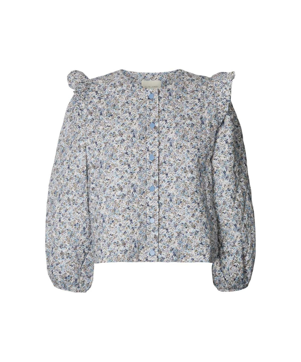 Lollys Laundry Lilly Jakke Blomster Blå