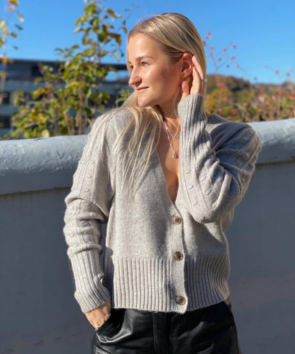 Levete Room Lykke Cardigan Grå