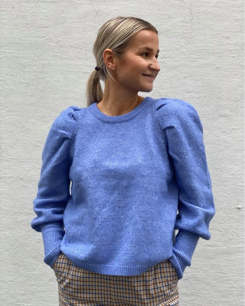 Lollys Laundry Priscilla Genser Lys Blå