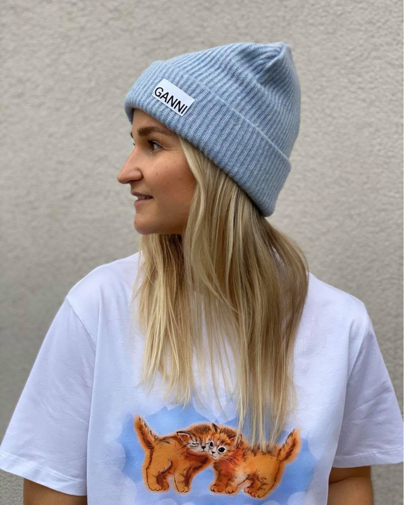 GANNI Recycled Wool Knit Lue Heather