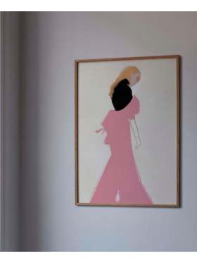 Paper Collective Amelie Hegardt Pink Dress Plakat