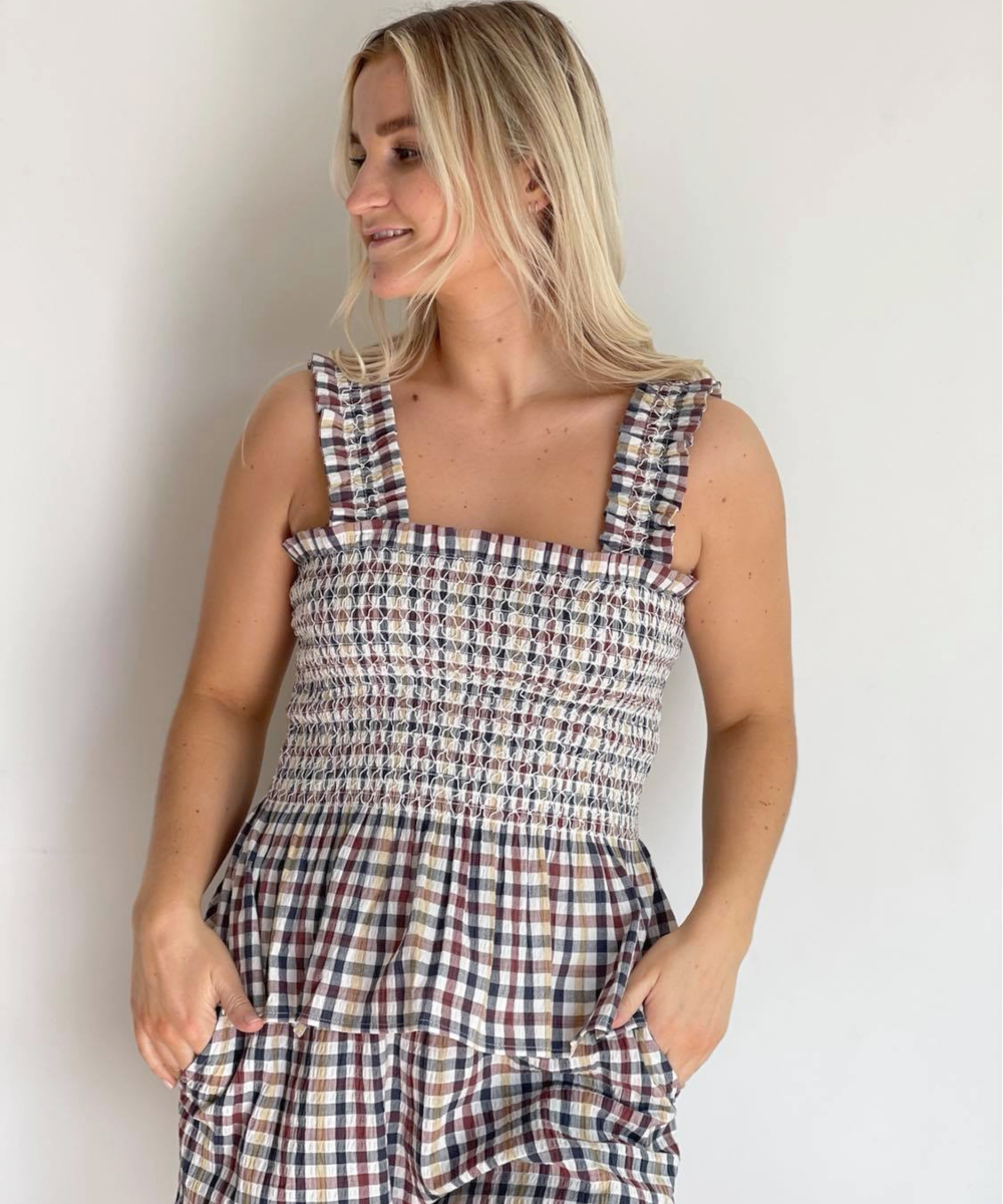 Lollys Laundry July Topp Check Print