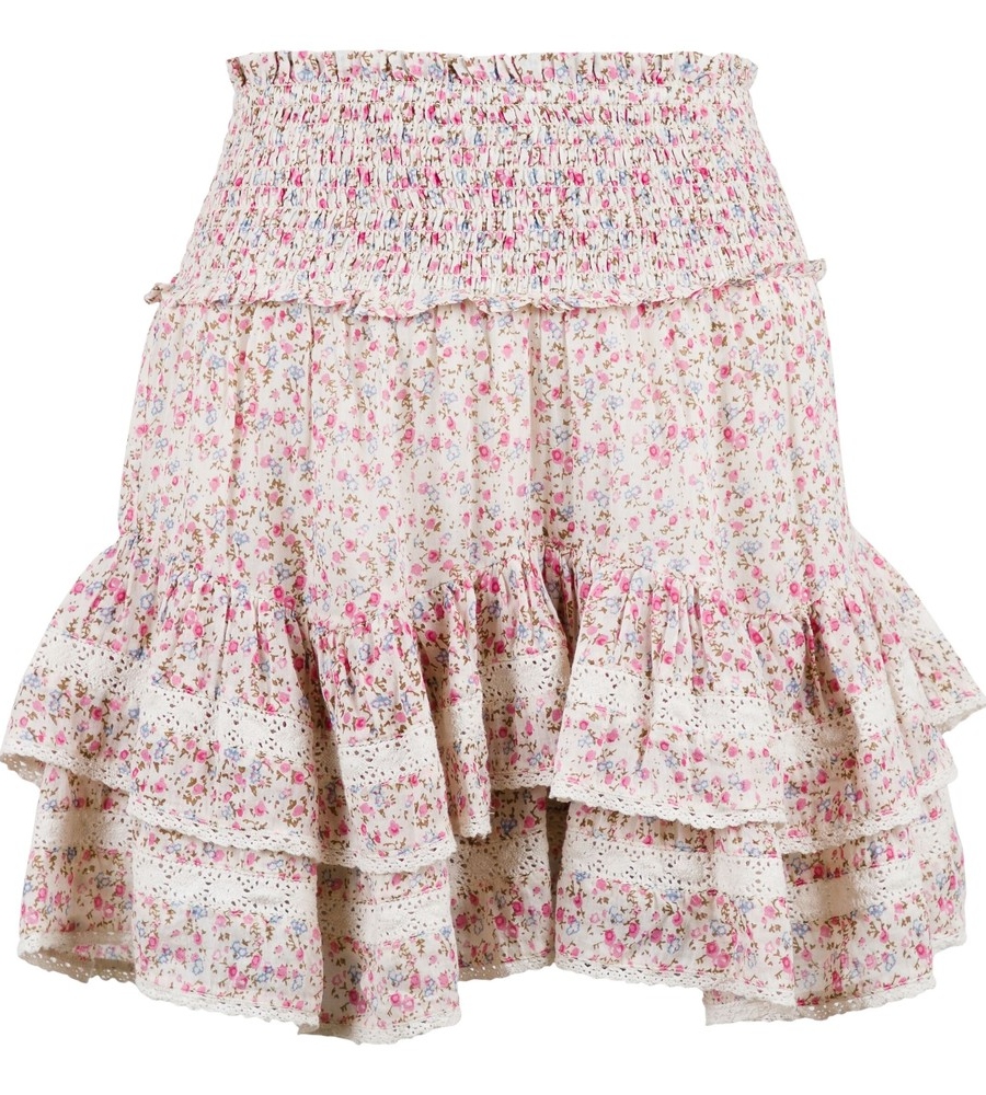 Neo Noir Marna Peony Flower Skjørt Offwhite